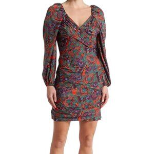 Veronica Beard Silk Floral Print Bodycon Cocktail Dress NWT